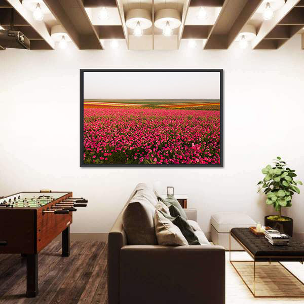 Field of Spring Flowers Canvas Wall Art
