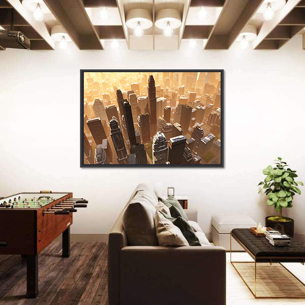 New York Downtown Canvas Wall Art