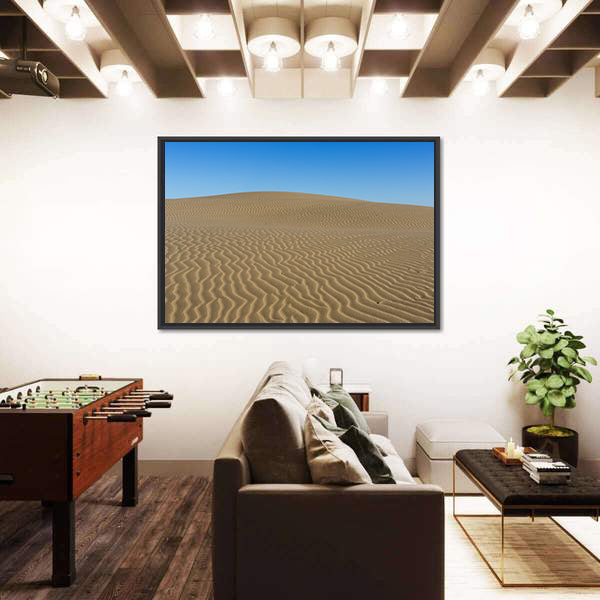 Sand Ripples on Desert Dunes Canvas Wall Art