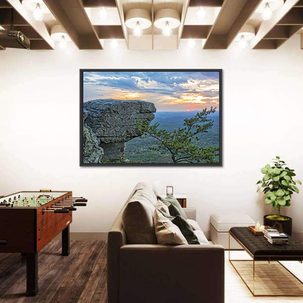 Sunset at Cheaha Mountain State Park Canvas Wall Art