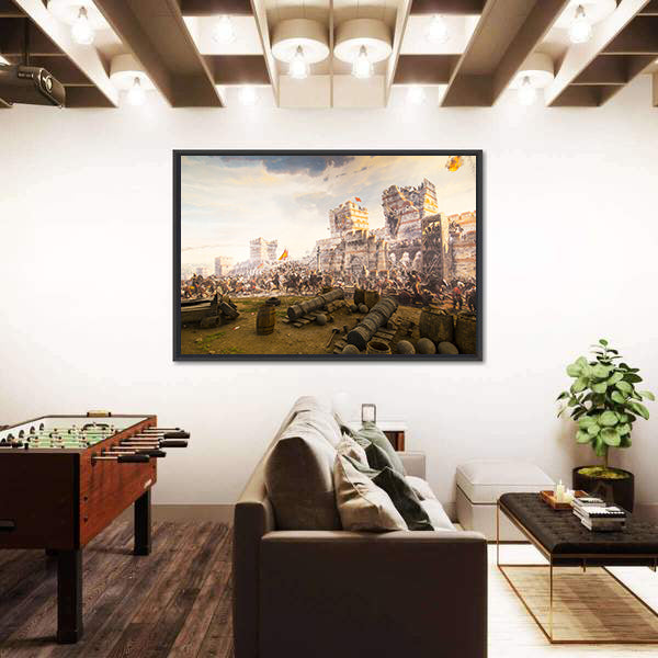 Fall of Constantinople in 1453 In Istanbul Canvas Wall Art