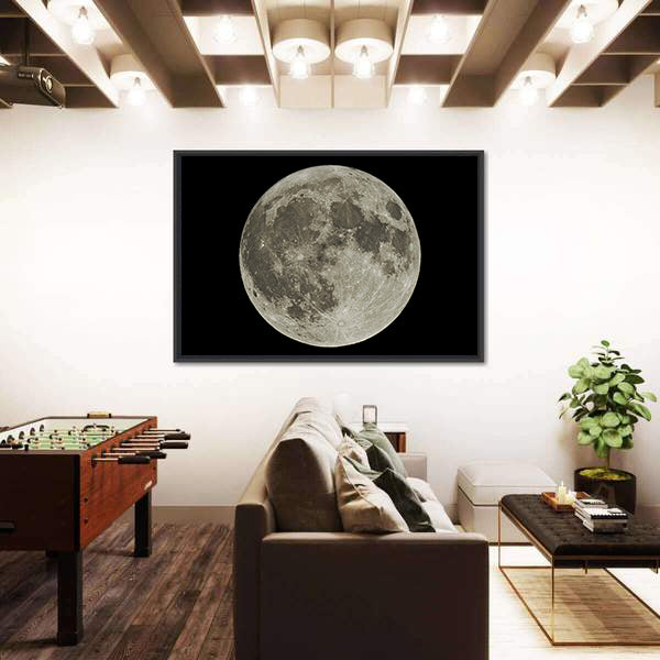 The Hunter's Supermoon Canvas Wall Art