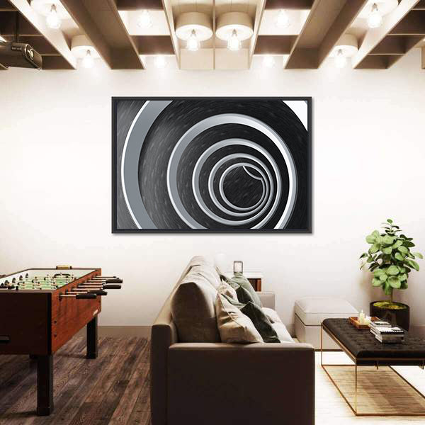 Infinite Spiral Tunnel Canvas Wall Art