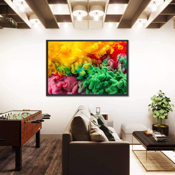 Colorful Acrylic Ink Canvas Wall Art