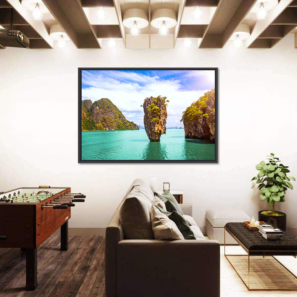 James Bond Island In Phang Nga Bay Phuket Thailand Canvas Wall Art