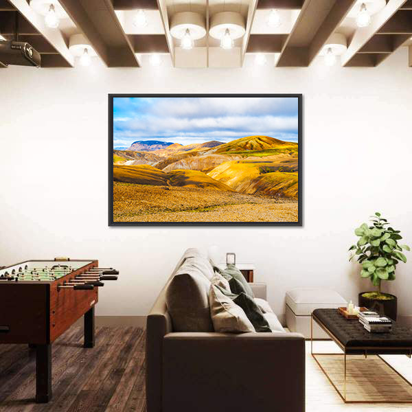 Mountains Of The Fjallabak Nature Reserve In Iceland Canvas Wall Art