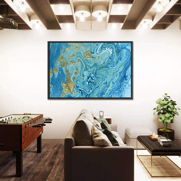 Liquid Marble Pattern Canvas Wall Art
