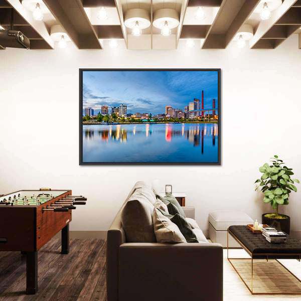 Birmingham Downtown Skyline Canvas Wall Art
