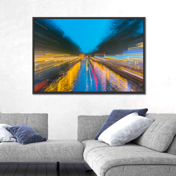 Urban Night Travels Canvas Wall Art