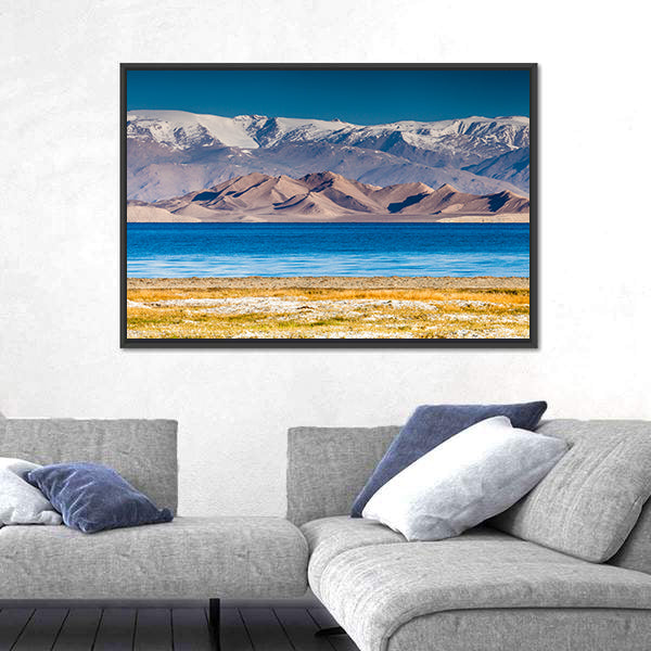 Karakul Lake In Pamir In Tajikistan Canvas Wall Art