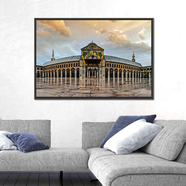Great Umayyad Mosque Of Damascus Syria Canvas Wall Art