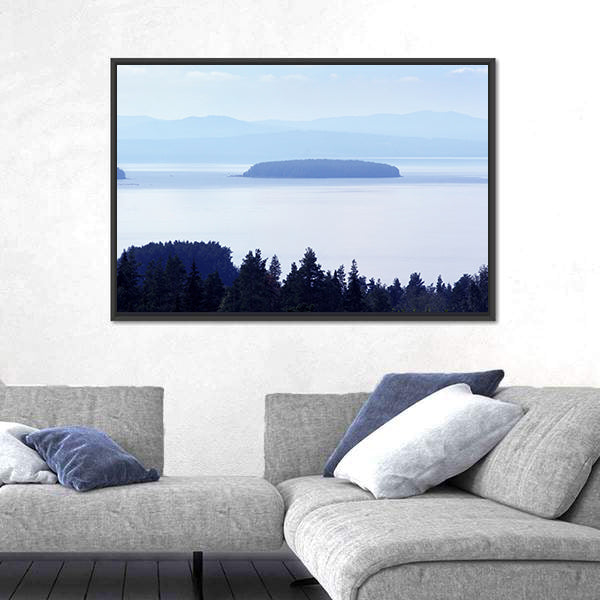 Early Morning Lake In Sweden Canvas Wall Art