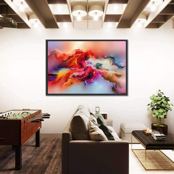 Colorful Brush Stroke Texture Canvas Wall Art