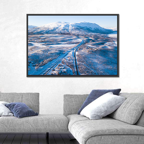 Abisko National Park In Kiruna Municipality Sweden Canvas Wall Art