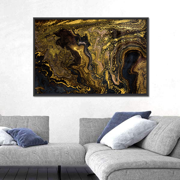 Marble Ripple Pattern Canvas Wall Art