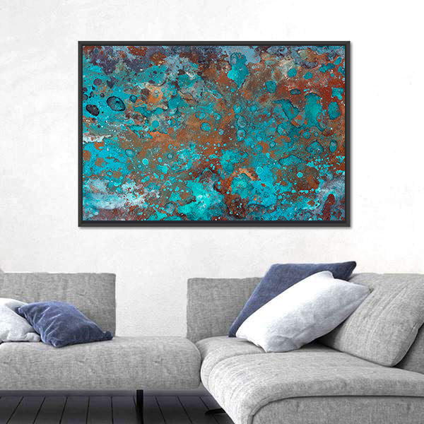 Liquid Brushstrokes Textures Canvas Wall Art