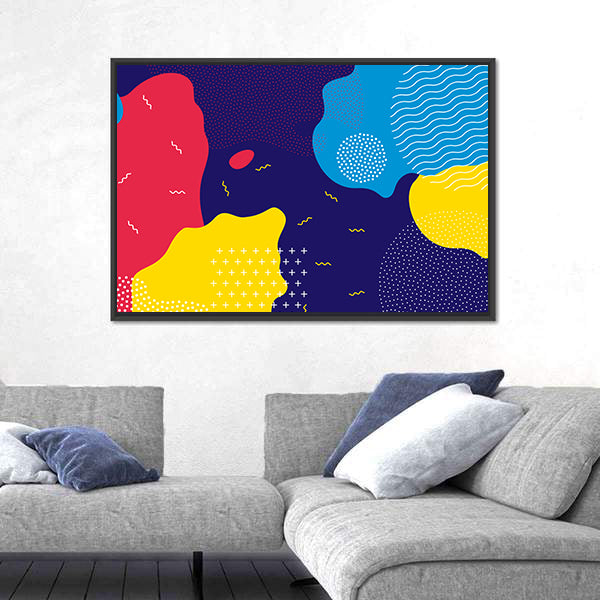 Pop Art Liquid Color Pattern Canvas Wall Art