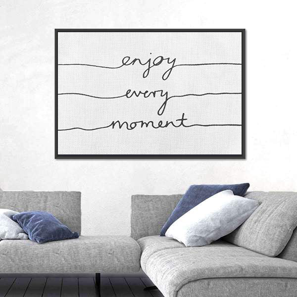Quote For Positive Thinking Canvas Wall Art