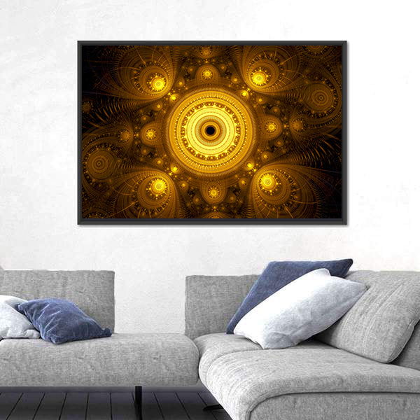 Fractal Mandala Canvas Wall Art