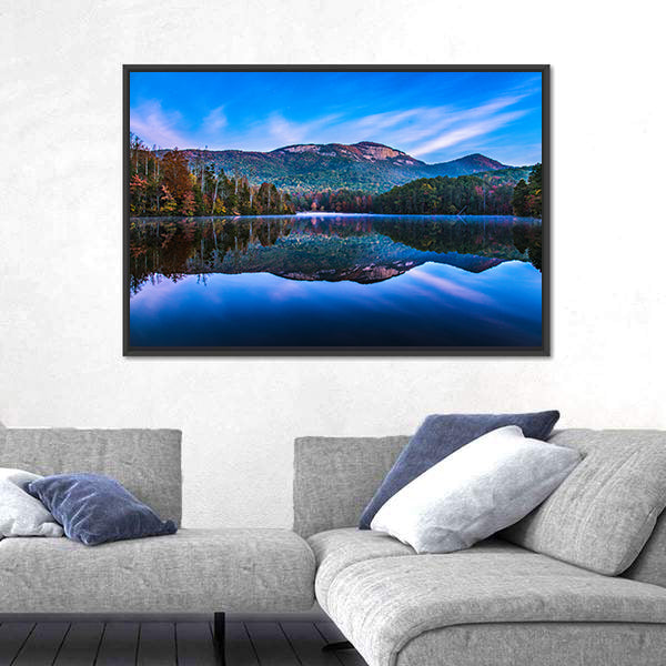 Pinnacle Lake At Sunrise In South Carolina Canvas Wall Art