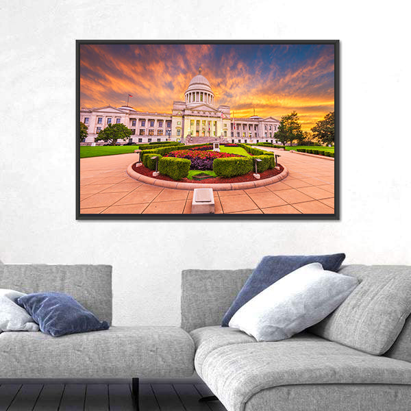Arkansas State Capitol Building Canvas Wall Art