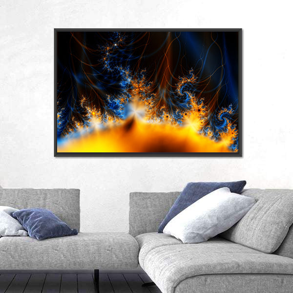 Solar Storm In Outer Space Canvas Wall Art