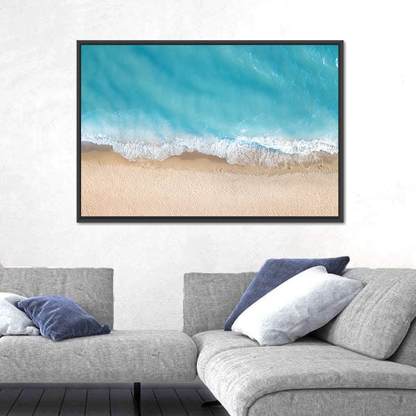 Summer Seascape From Top Canvas Wall Art