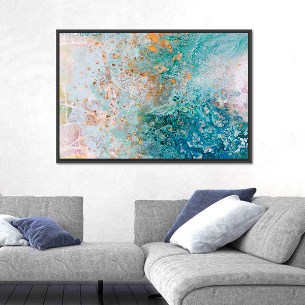 Hand Painted Sea Beach Canvas Wall Art