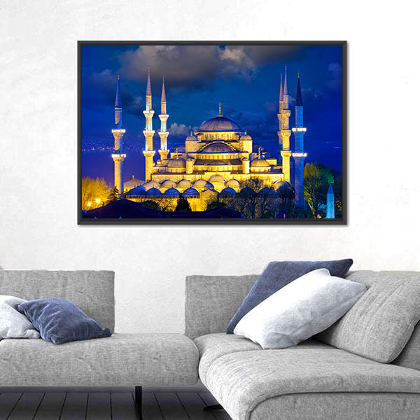 Blue Mosque In Istanbul Canvas Wall Art