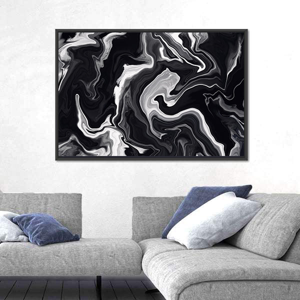 Marble Textured Artwork Canvas Wall Art