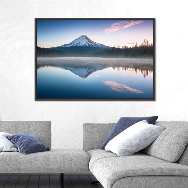 The Volcano Mountain Mount Hood Canvas Wall Art