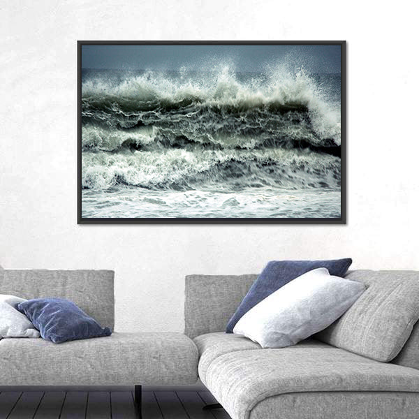 Turkey Coast In storm Canvas Wall Art
