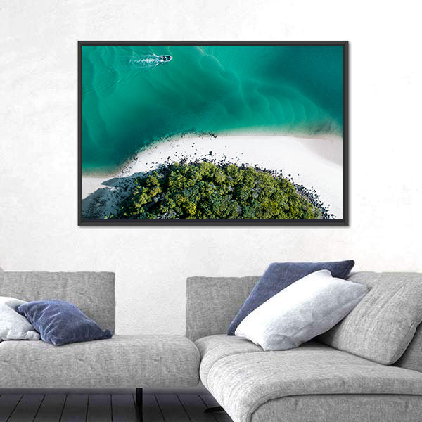 Drone Shot Of Gold Coast Canvas Wall Art