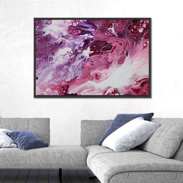 Clashing Tempest Abstract Canvas Wall Art