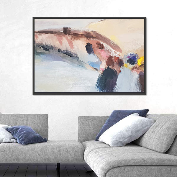 Hand Drawn Sea Sketch Canvas Wall Art