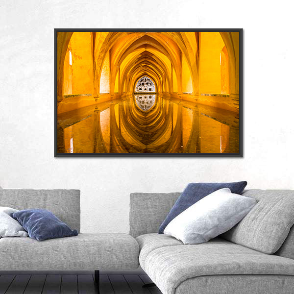 Royal Bathroom Alcazar In Sevilla Spain Canvas Wall Art