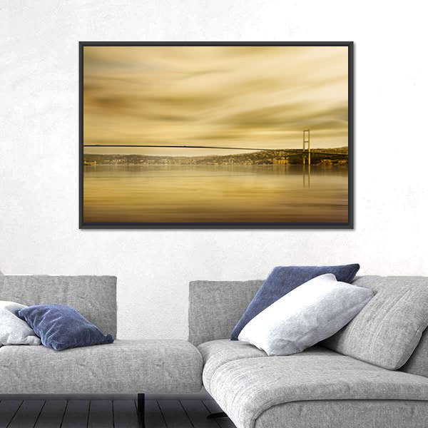 Bosphorus Bridge In Istanbul Canvas Wall Art