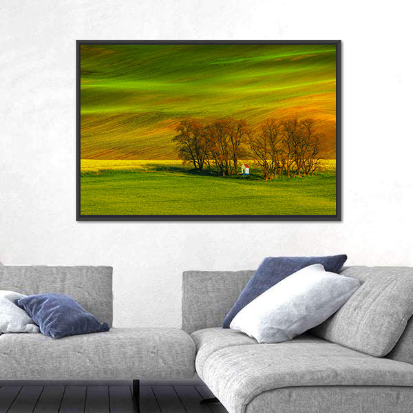 Rolling Hills In South Moravia Czech Republic Canvas Wall Art