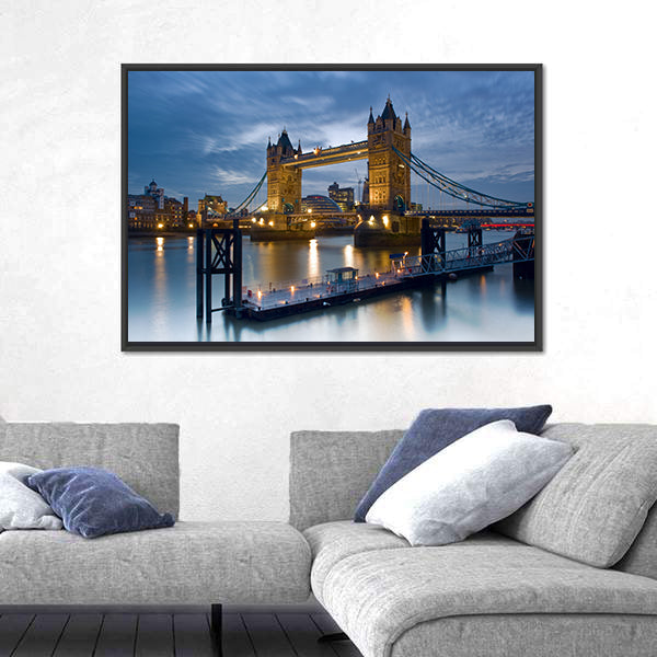 Tower Bridge on the River Thames Canvas Wall Art