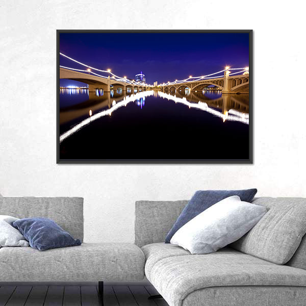 Mill Avenue Bridges In Tempe Arizona Canvas Wall Art