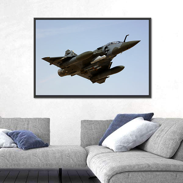 Mirage Delta Wing Fighter Jet Canvas Wall Art