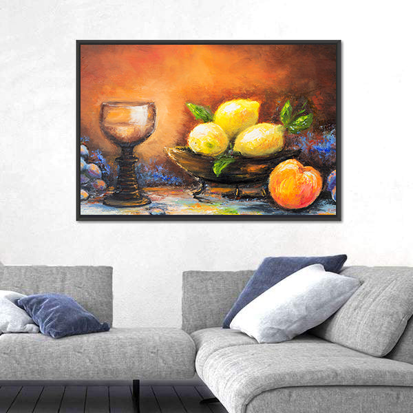 Still Life Fruits Canvas Wall Art