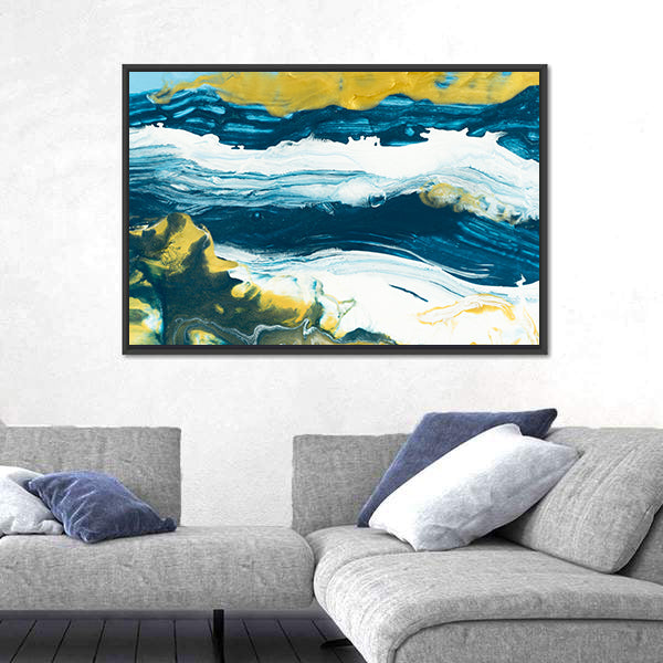 Acrylic Lake Texture Canvas Wall Art