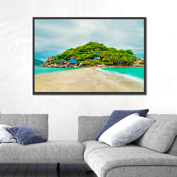 Tropical Island Beach in Thailand Canvas Wall Art