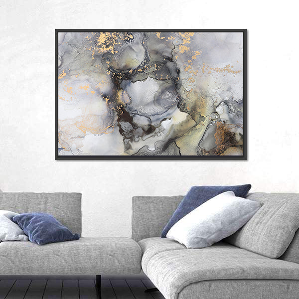 Alcohol Fluid Artwork Canvas Wall Art