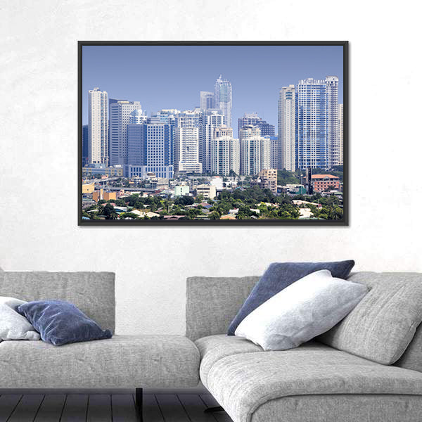 Fort Bonifacio Skyscrapers Philippines Canvas Wall Art