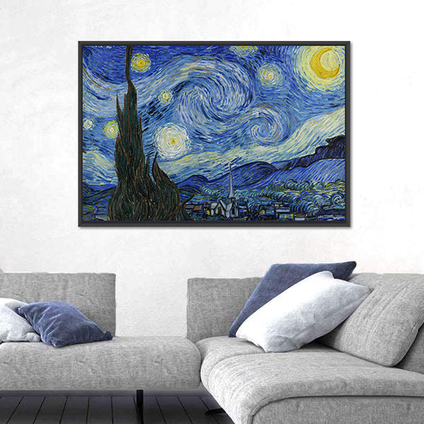 Vincent Van Gogh Starry Night 1889 Canvas Wall Art