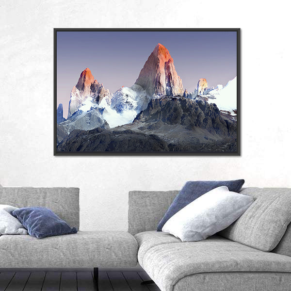 Mount Fitz Roy In Patagonia Canvas Wall Art