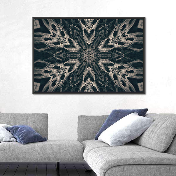 Gothic Demon Mandala Canvas Wall Art