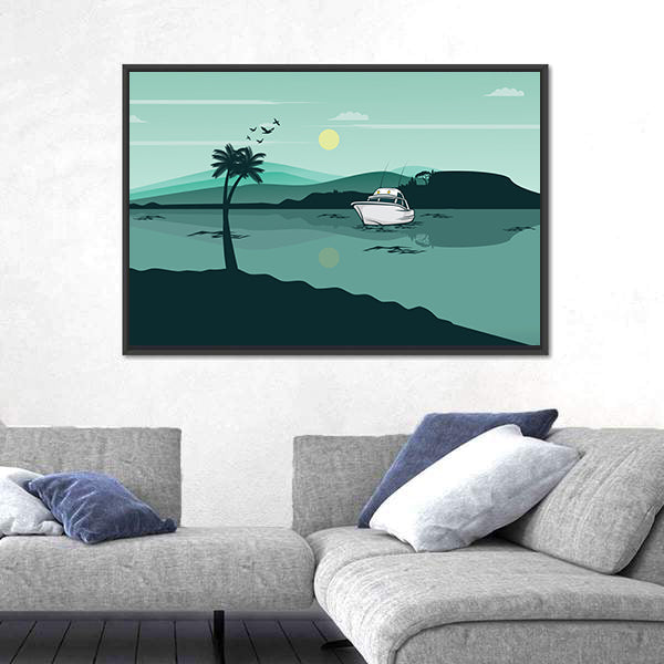 Lake Landscape Canvas Wall Art